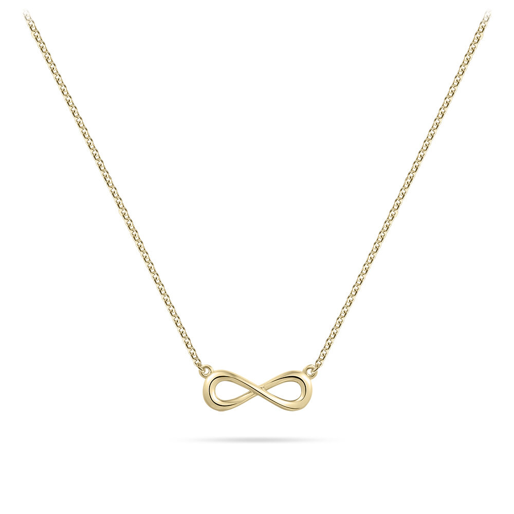 Halsketting gold plated hanger infinity model JM