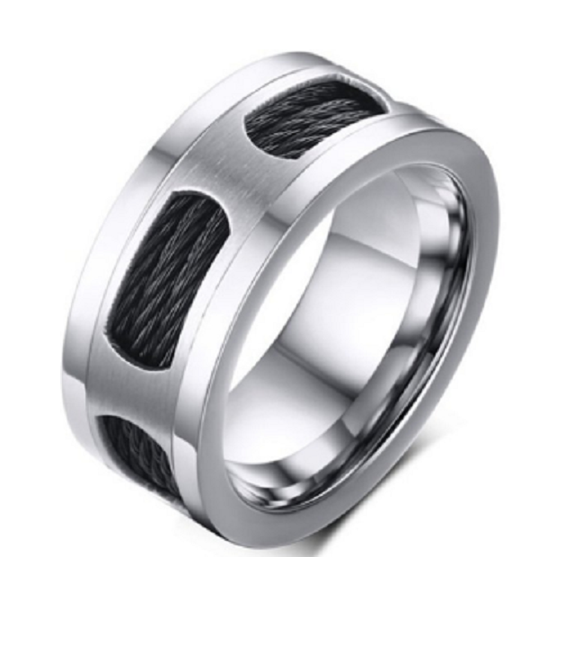 Ring zwart staaldraad model 87