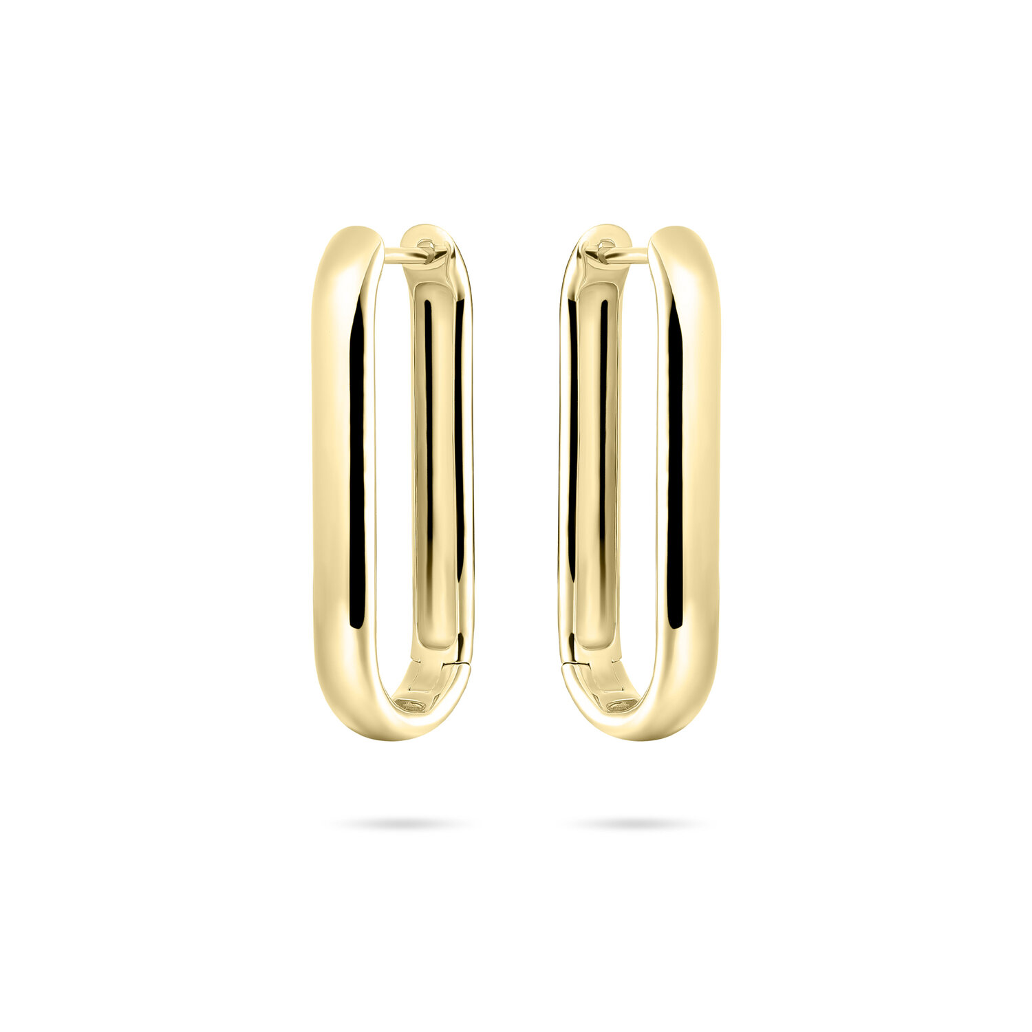 Klapoorbellen paperclip gold plated model HY