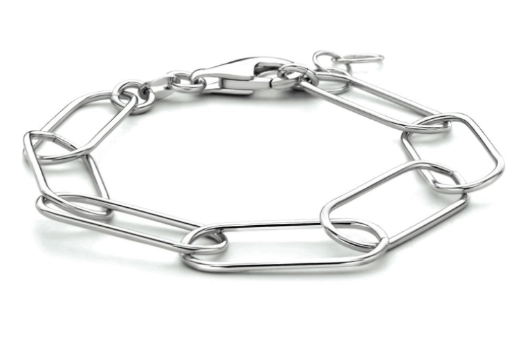 Armband 925 zilver paperclip model AK