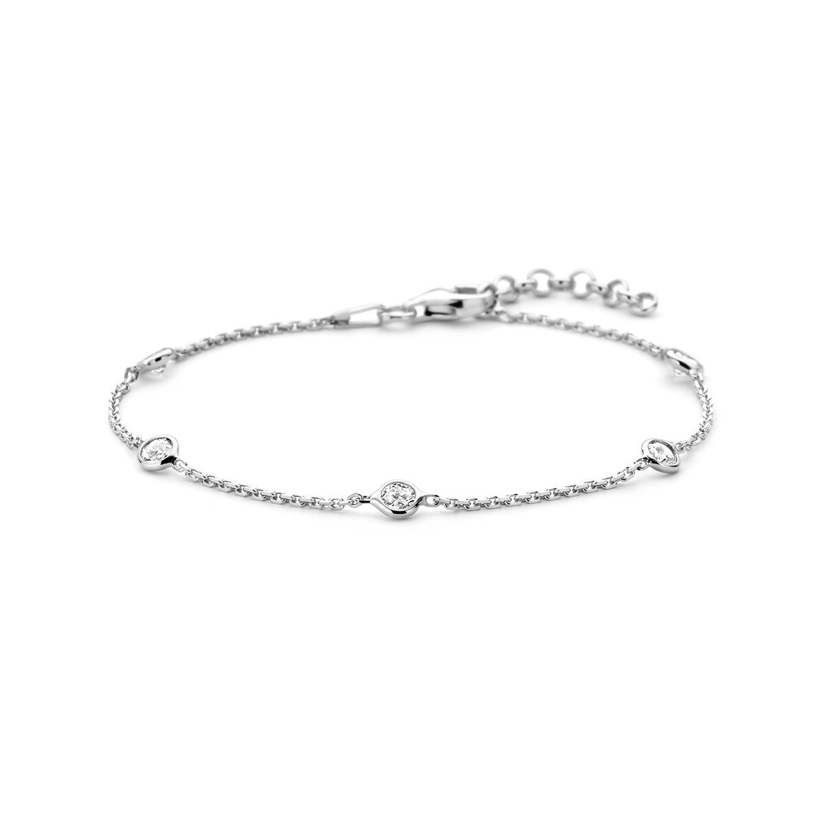Armband 925 zilver met zirkonia steentjes model K