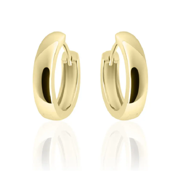 Klapoorbellen 14 karaat goud 18 mm. model GC