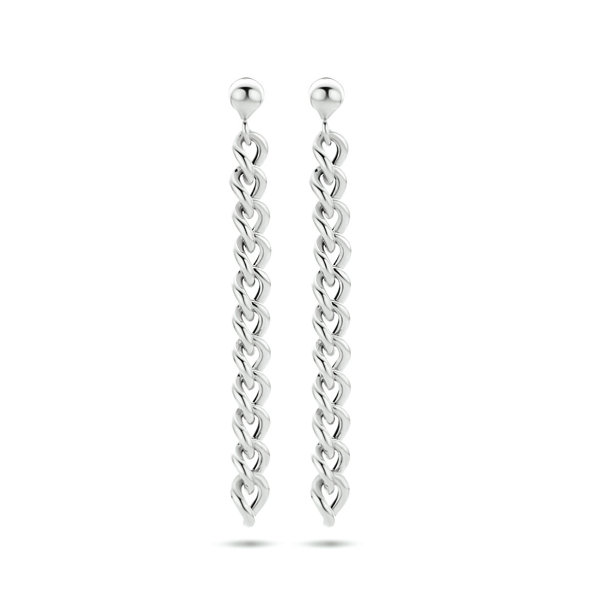Oorbellen 925 zilver schakel 5 cm. model CX