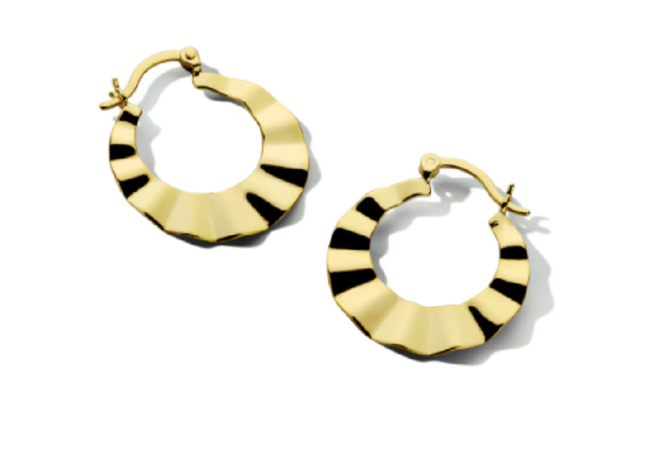 Oorbellen 23,5 mm. gold plated model EE