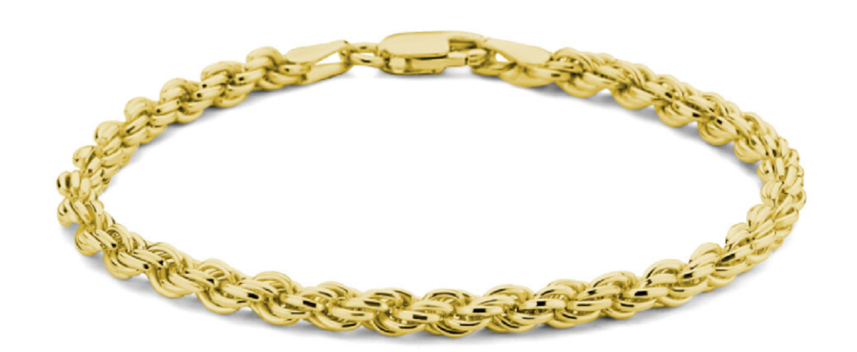 Armband koord gold plated model AU