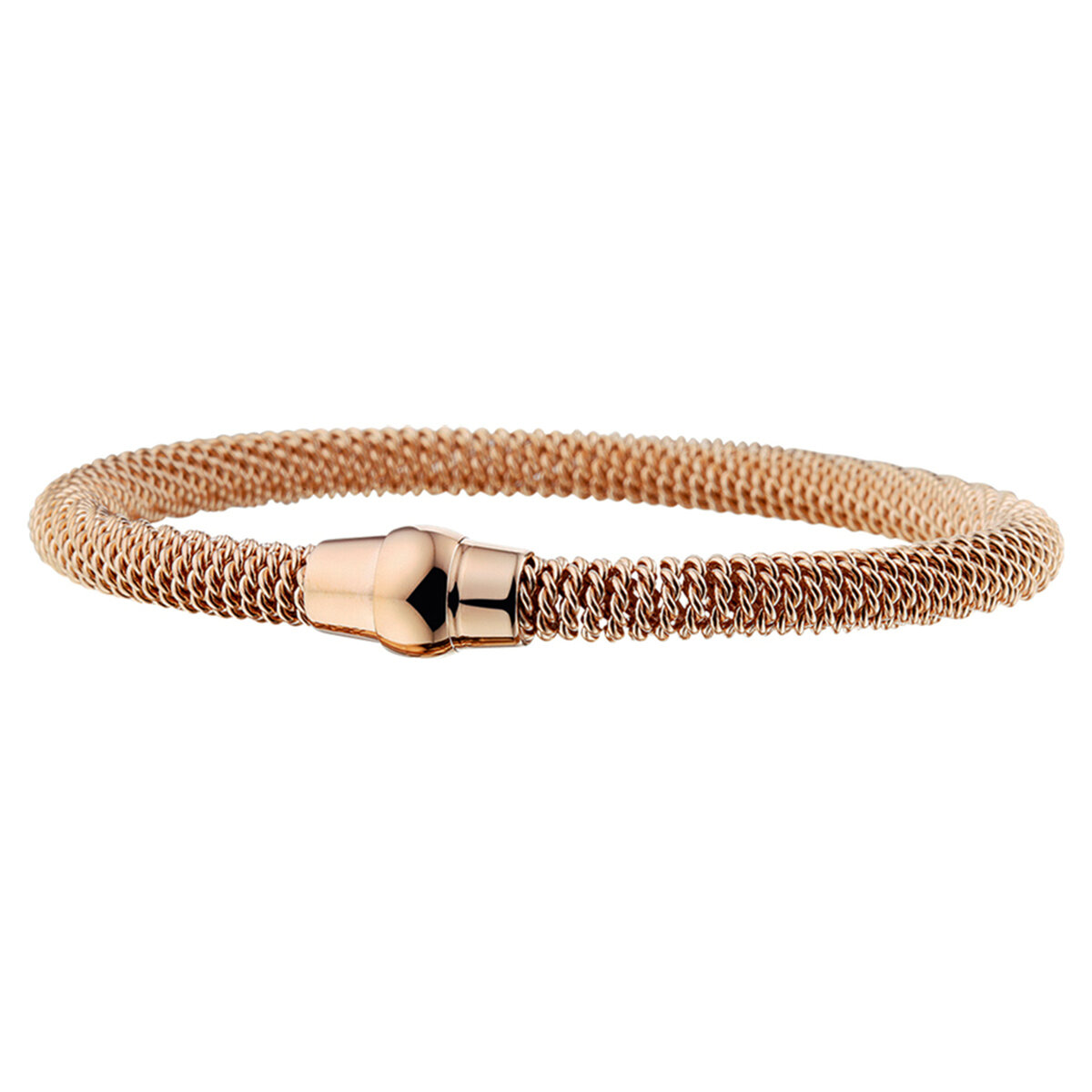 Armband gevlochten & getordeerd rosé plated model I