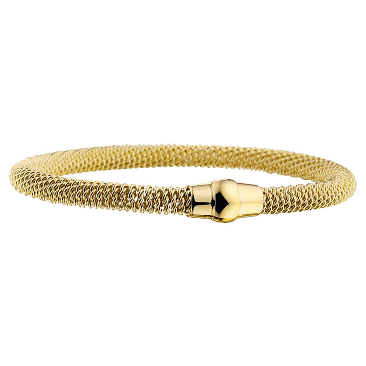 Armband gevlochten & getordeerd gold plated model G