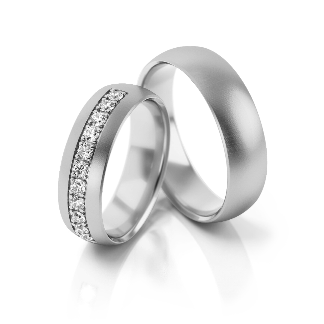 Trouwringen Zilver model 10715 | Stel uw eigen set samen