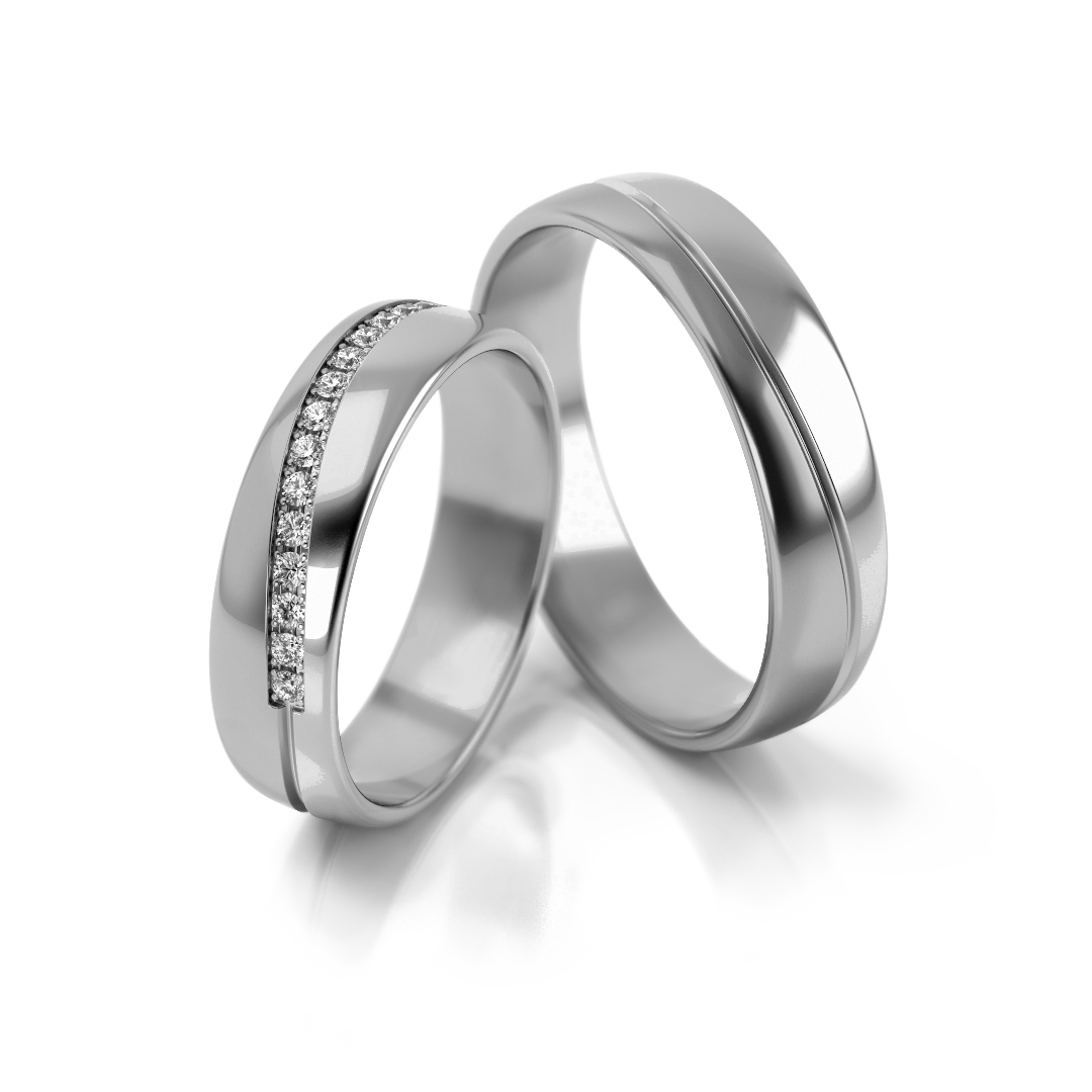 Trouwringen Zilver model 23089 | Stel uw eigen set samen