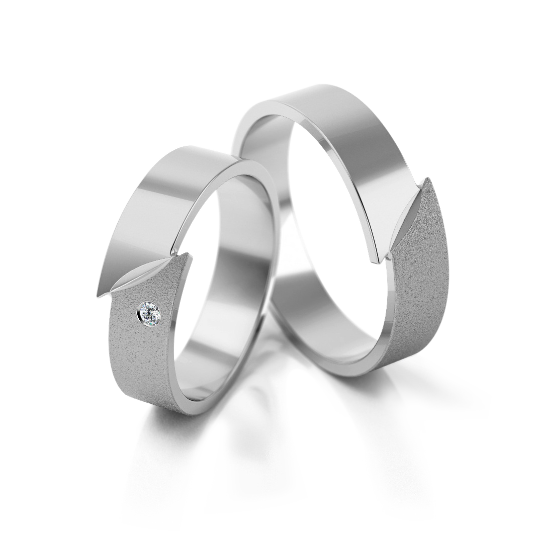 Trouwringen Zilver model 70335 | Stel uw eigen set samen