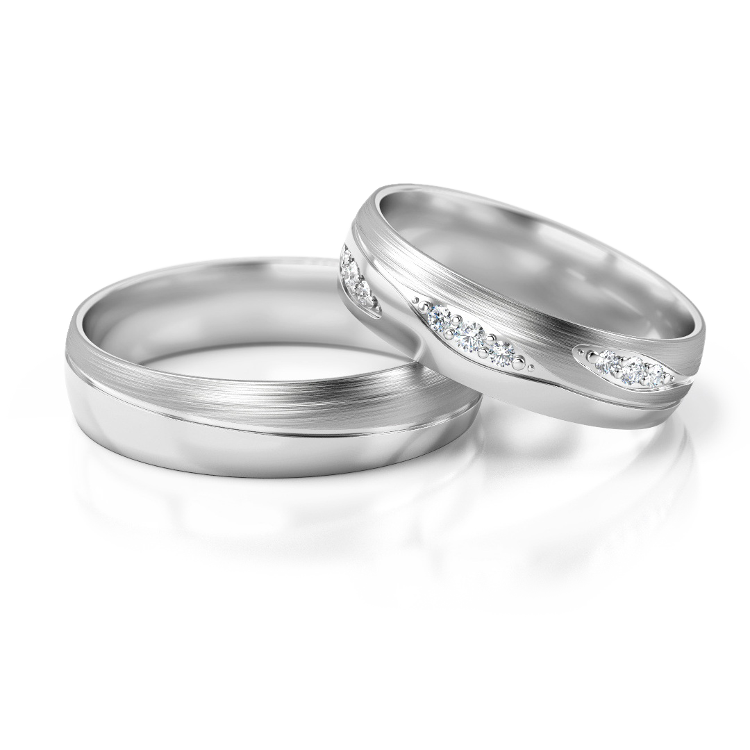 Trouwringen Zilver model 62879| Stel uw eigen set samen