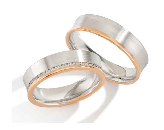 Trouwringen Goud model 7008 | Stel uw eigen set samen