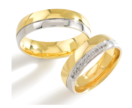 Trouwringen Goud model 4002 | Stel uw eigen set samen