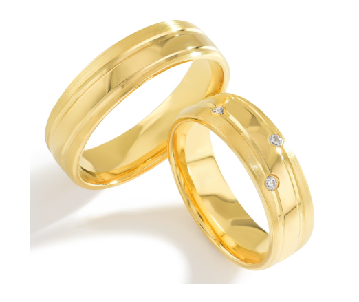 Trouwringen Goud model 4019 | Stel uw eigen set samen
