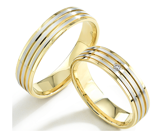 Trouwringen Goud model 8109 | Stel uw eigen set samen