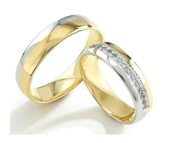 Trouwringen Goud model 9009 | Stel uw eigen set samen