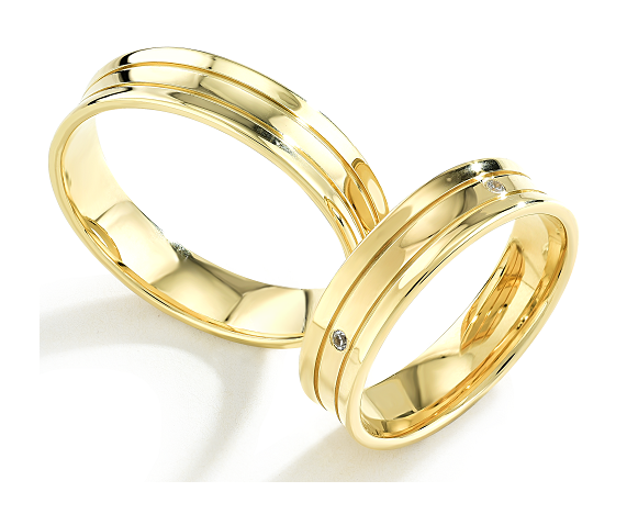 Trouwringen Goud model 9013 | Stel uw eigen set samen