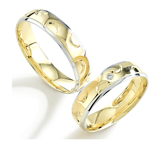 Trouwringen Goud model 9014 | Stel uw eigen set samen