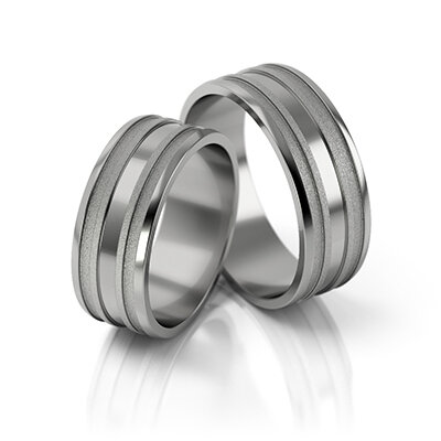 Trouwringen Zilver model 514S3