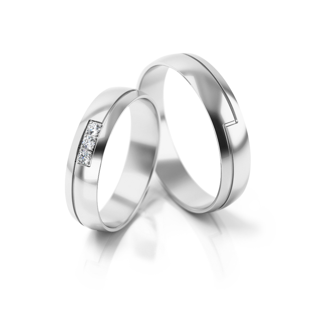 Trouwringen Zilver model 32973 | Stel uw eigen set samen