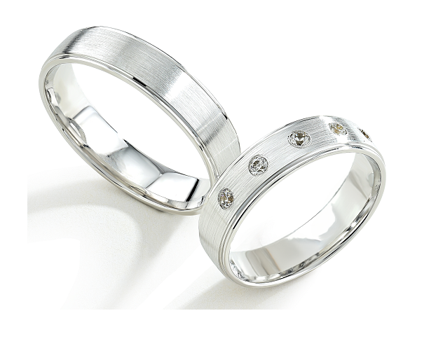 Trouwringen Witgoud model 9008 | Stel uw eigen set samen