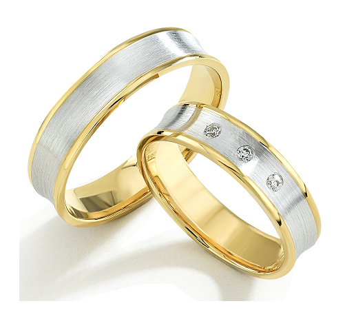 Trouwringen Witgoud model 9016 | Stel uw eigen set samen