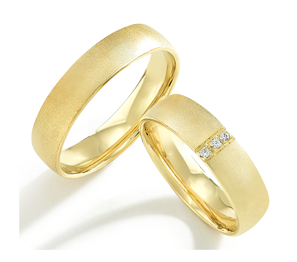 Trouwringen Goud model 6020 | Stel uw eigen set samen