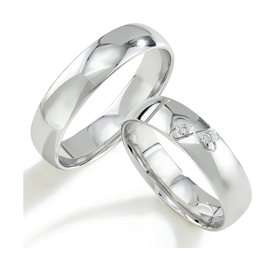 Trouwringen Witgoud model 6013 | Stel uw eigen set samen