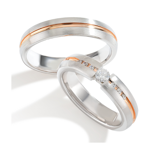 Trouwringen Goud model 6010 | Stel uw eigen set samen