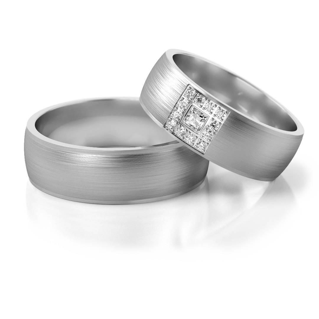 Trouwringen Zilver model 52445 | Stel uw eigen set samen