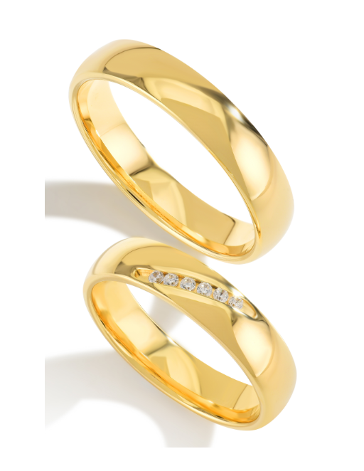 Trouwringen Goud model 5006 | Stel uw eigen set samen