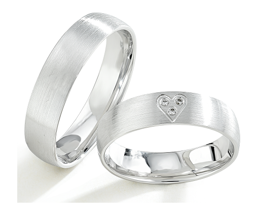 Trouwringen Witgoud model 6005 | Stel uw eigen set samen