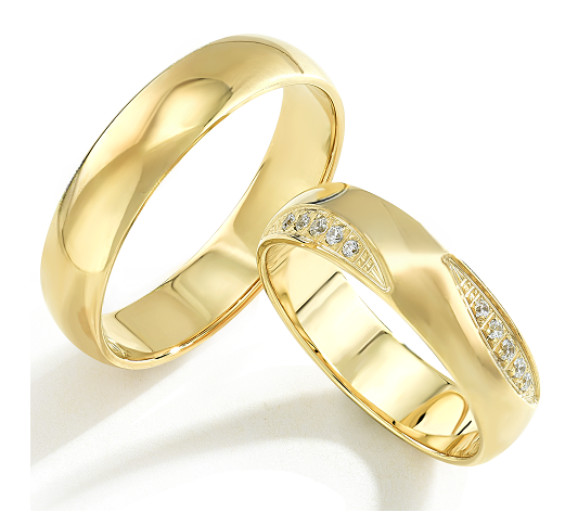 Trouwringen Goud model 7015 | Stel uw eigen set samen