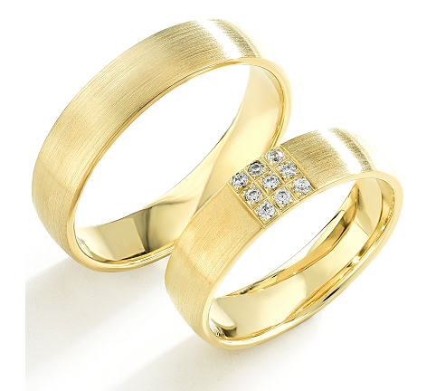 Trouwringen Goud model 7010 | Stel uw eigen set samen