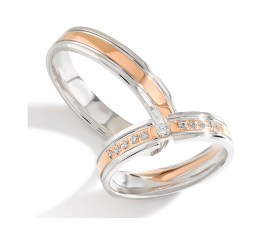 Trouwringen Goud model 8016 | Stel uw eigen set samen