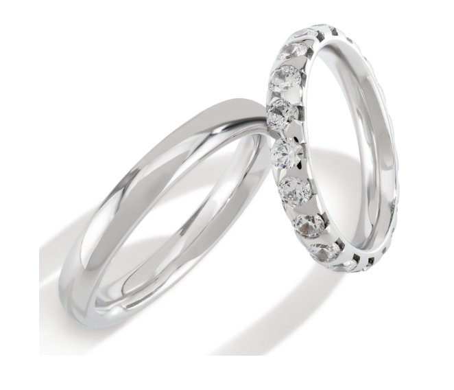 Trouwringen Witgoud model 6022 | Stel uw eigen set samen