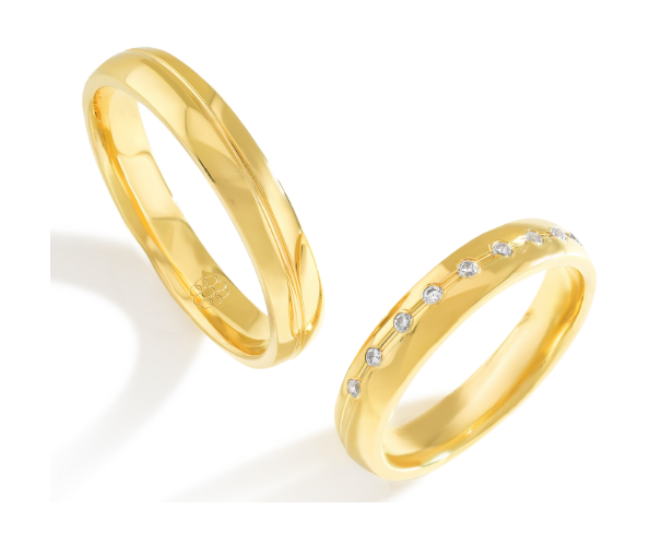 Trouwringen Goud model 5002 | Stel uw eigen set samen