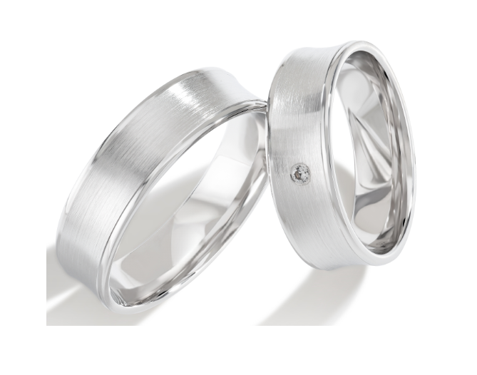 Trouwringen Witgoud model 6029 | Stel uw eigen set samen