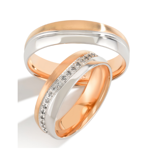 Trouwringen Roségoud model 5008 | Stel uw eigen set samen