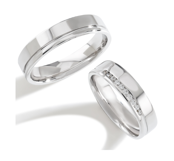 Trouwringen Witgoud model 5013 | Stel uw eigen set samen