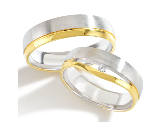 Trouwringen Goud model 5017 | Stel uw eigen set samen