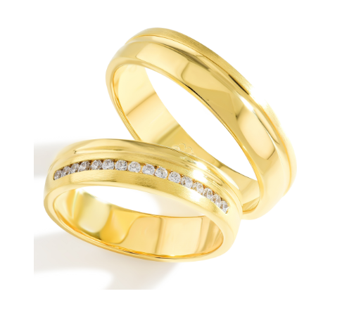 Trouwringen Goud model 5021 | Stel uw eigen set samen