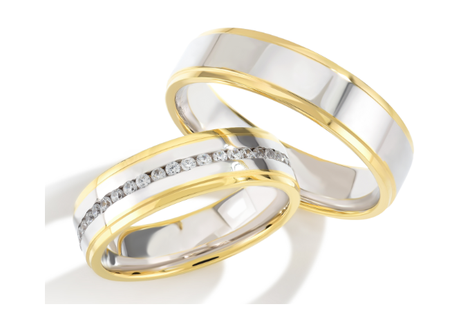 Trouwringen Witgoud model 5011 | Stel uw eigen set samen