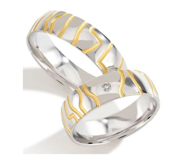 Trouwringen Witgoud model 8018 | Stel uw eigen set samen