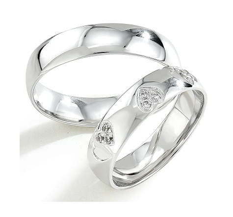 Trouwringen Zilver model 50145 | Stel uw eigen set samen