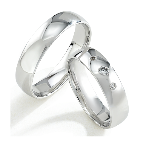 Trouwringen Zilver model 90086 | Stel uw eigen set samen