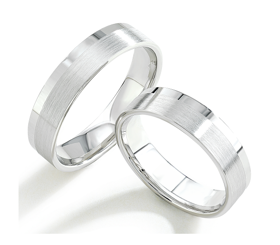 Trouwringen Zilver model 3173 | Stel uw eigen set samen