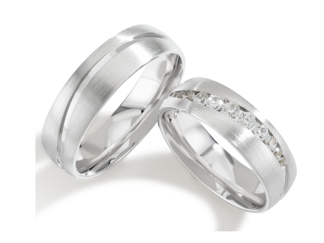 Trouwringen Zilver model 70061 | Stel uw eigen set samen