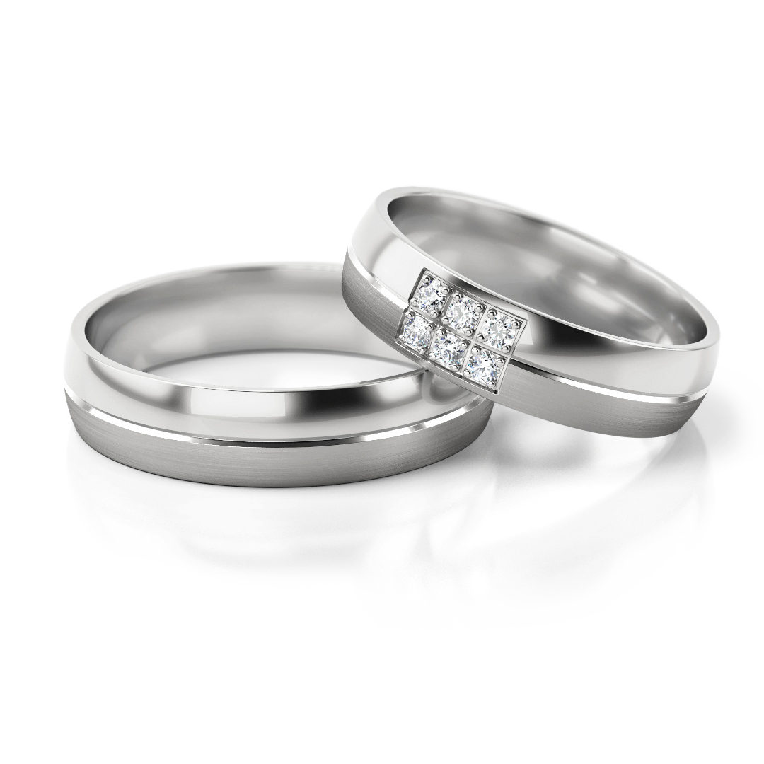 Trouwringen Zilver model 92599 | Stel uw eigen set samen