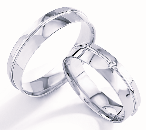Trouwringen Zilver model 5045 | Stel uw eigen set samen
